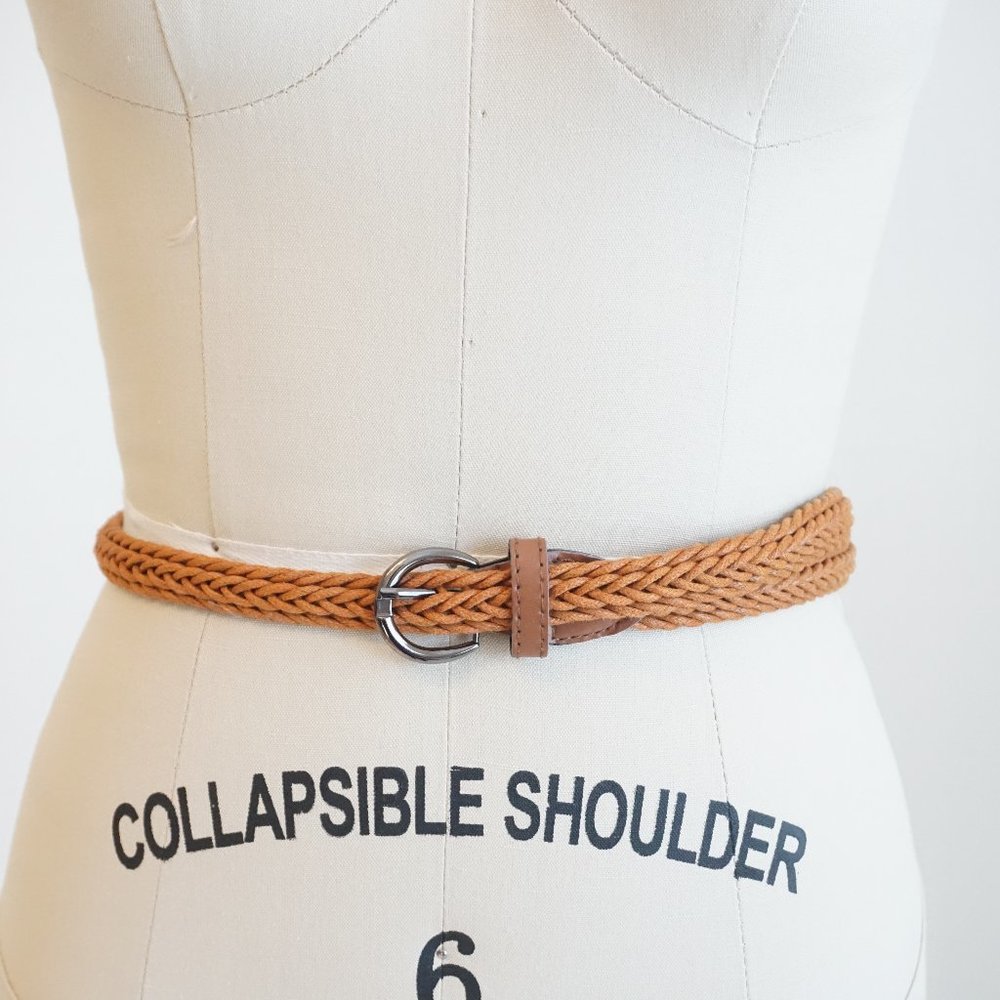 Medium Brown/Tan Woven Belt